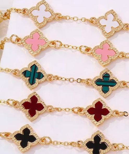 Bracelet trèfle porte
